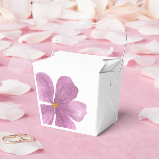 Elegante Paarse Waterverf Bloemendoos Bedankdoosjes (Huwelijk)