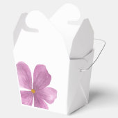 Elegante Paarse Waterverf Bloemendoos Bedankdoosjes (Geopend)