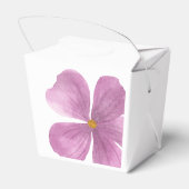 Elegante Paarse Waterverf Bloemendoos Bedankdoosjes (Achterkant)