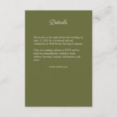 Elegante Paarse Waterverf Wildflower bruiloft Informatiekaartje (Voorkant)