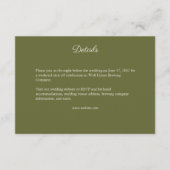 Elegante Paarse Waterverf Wildflower bruiloft Informatiekaartje (Voorkant)