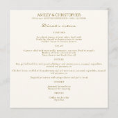 Elegante Paarse Waterverf Wildflower bruiloft Menu (Voorkant)