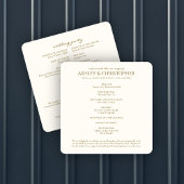 Elegante Paarse Waterverf Wildflower bruiloft Programmakaart