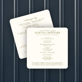 Elegante Paarse Waterverf Wildflower bruiloft Programmakaart