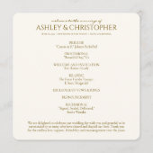 Elegante Paarse Waterverf Wildflower bruiloft Programmakaart (Voorkant)