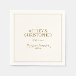 Elegante Paarse Waterverf Wildflower bruiloft Servet