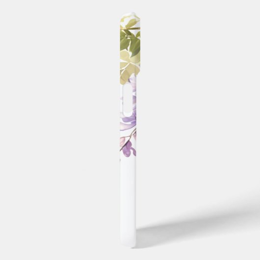 Elegante paarse waterverf wisteria blauw bloemig Case-Mate iPhone case (Achterkant / Rechts)
