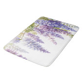 Elegante paarse waterverf wisteria floral badmat (Gekanteld)