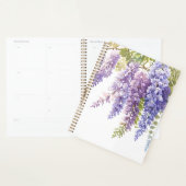 Elegante paarse waterverf wisteria floral planner (Display)