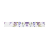 Elegante paarse waterverf wisteria paarse bloemen uitnodigingen wikkel (Vlak)