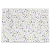 Elegante Paarse Wilde Bloem Groot Cadeauzakje (Voorkant)