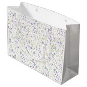 Elegante Paarse Wilde Bloem Groot Cadeauzakje (Achterkant Gekanteld)