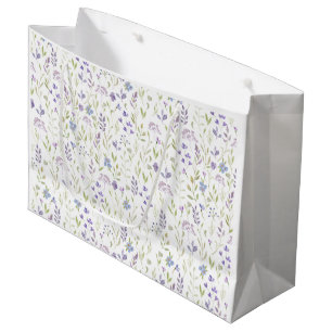 Elegante Paarse Wilde Bloem Groot Cadeauzakje