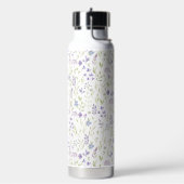 Elegante Paarse Wilde Bloem Waterfles (Links)