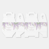 Elegante Paarse Wisteria Bloemen Bruiloft Bedankdoosjes (Ongevouwen)