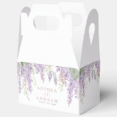 Elegante Paarse Wisteria Bloemen Bruiloft Bedankdoosjes (Open)