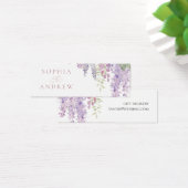 Elegante Paarse Wisteria Flowers Gift Registry Kaa Mini Visitekaartjes (Bureau)