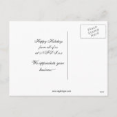 elegante paarse zakenvakantie Groeten Briefkaarten (Achterkant)