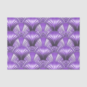 Elegante paarse zwarte art deco tissuepapier