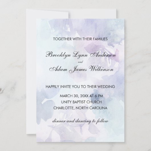 Elegante paasbruiloft uitnodigingen (Voorkant)