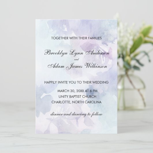 Elegante paasbruiloft uitnodigingen (Staand voorkant)