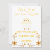 Elegante Paasbrunch & Egg Hunt Uitnodiging (Voorkant)
