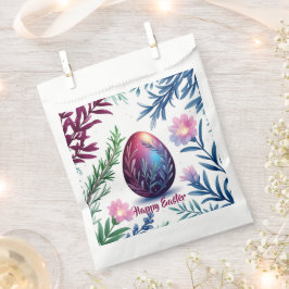 Elegante Paasei Botanische Kunst Bedankzakje