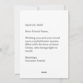 Elegante paasgroet feestdagenkaart (Achterkant)