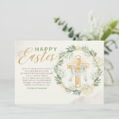 Elegante paasgroet feestdagenkaart (Staand voorkant)