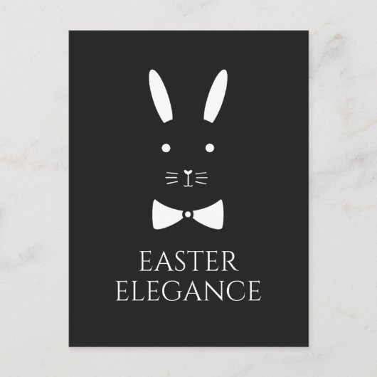 Elegante Paasgroet Feestdagenkaart (Voorkant)