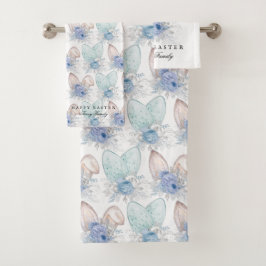 Elegante Paashaas Ears familienaam Bad Handdoek