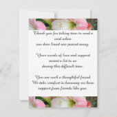 Elegante Paaslelie Flat Dank u Sympathie Kaart (Achterkant)