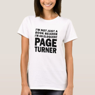 Elegante Pagina Turner Boekliefhebber T-shirt