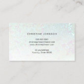 Elegante pailletten foto visitekaartje (Achterkant)