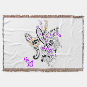 Elegante Paisley Bloemen Woven Deken