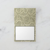 Elegante paisley grillige botanische kant dank u bedankkaart (Binnen)