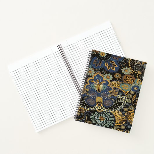 Elegante paisley notitieboek (Binnen)