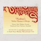 Elegante Paisley Ontwerp Flyer Sjabloon (Voorkant)