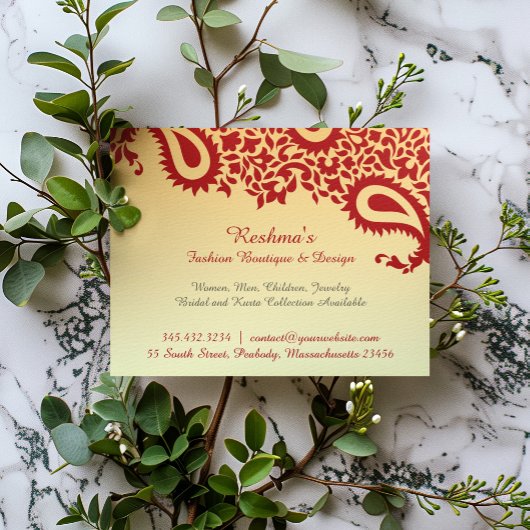 Elegante Paisley Ontwerp Flyer Sjabloon