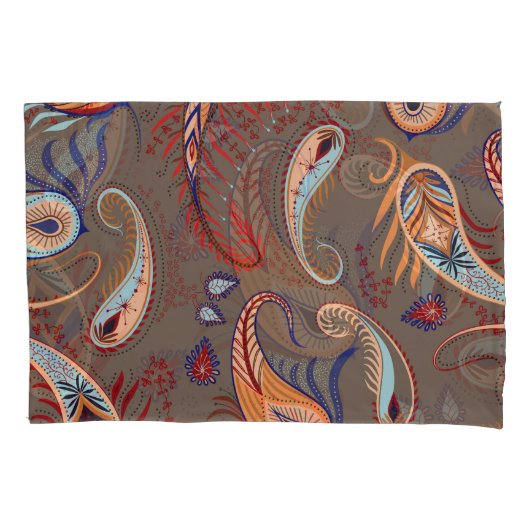 Elegante Paisley Print: Patroon Kussensloop (Voorkant)