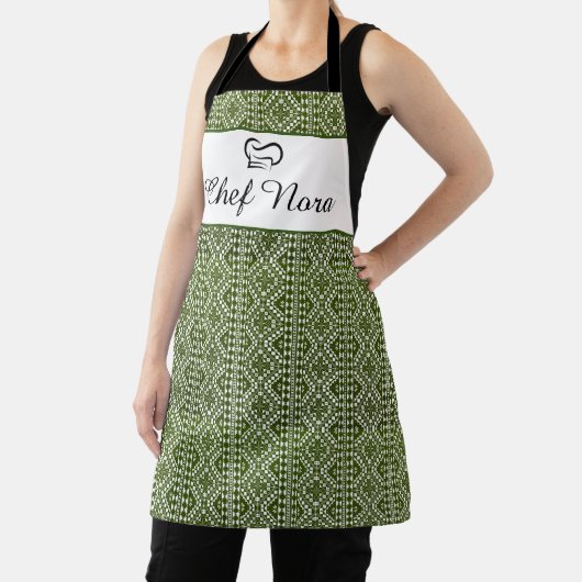 Elegante Palestijnse Staten in Groen Schort (Insitu)