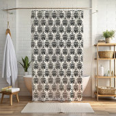 Elegante Palm thema Damask stijl douchegordijn