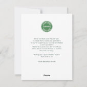 Elegante Palm Tree Kerstmis Feestdagenkaart (Achterkant)