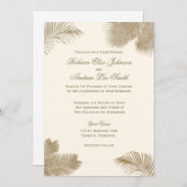 Elegante Palm uitnodiging (Voorkant / Achterkant)