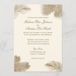 Elegante Palm uitnodiging