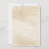 Elegante palmbladeren bloemencrème bruiloft kaart (Achterkant)