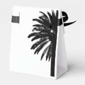 Elegante palmboom bruiloft gunst dozen bedankdoosjes (Achterkant)