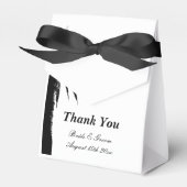 Elegante palmboom bruiloft gunst dozen bedankdoosjes (Voorkant Zijde)