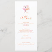 Elegante palmboom Tropische bruiloft Menu (Voorkant)
