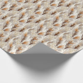 Elegante Pampas Grass betegeld Cadeaupapier (Hoek)